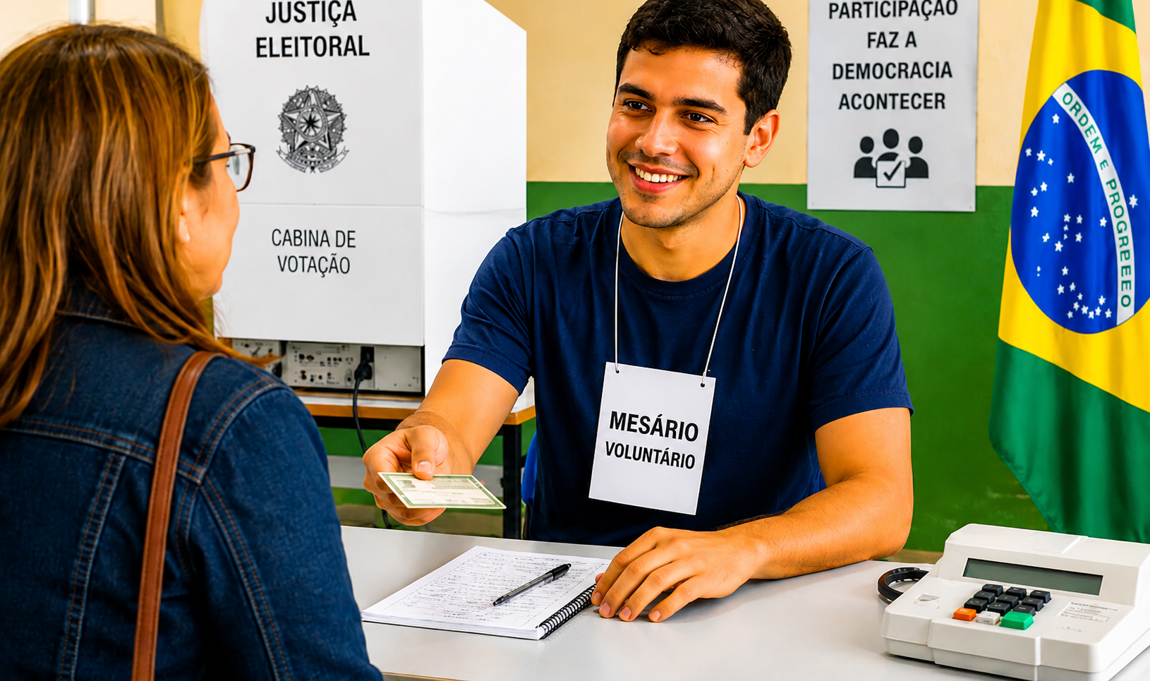 Eleitor pode se inscrever para ser mesário voluntário nas eleições de outubro