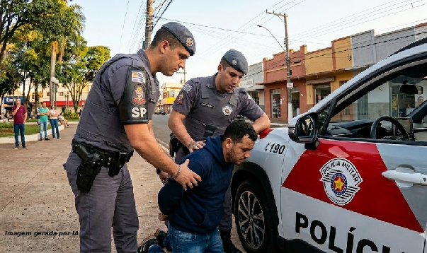 Polícia Militar prende agressor por violência doméstica e captura procurado da Justiça na região