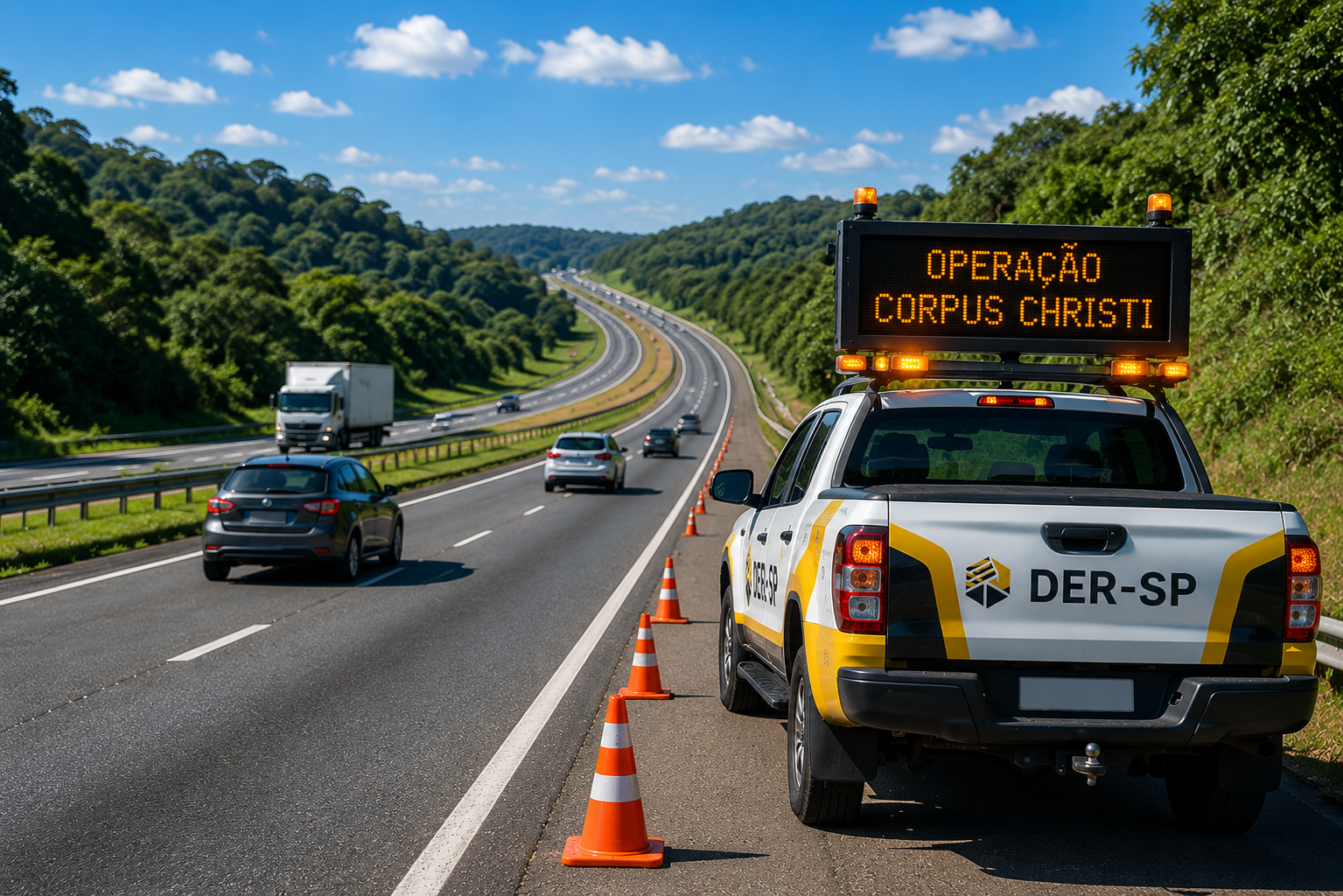 Operação Corpus Christi segue nas rodovias paulistas e deve receber mais de 16 milhões de veículos