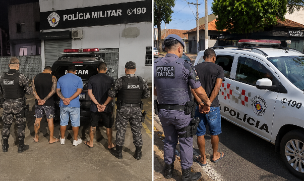 PM captura quatro procurados da Justiça durante ações em Araçatuba e Penápolis