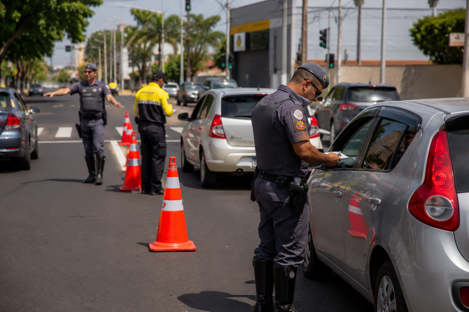 PM e Detran autuam 37 motoristas durante operação de trânsito