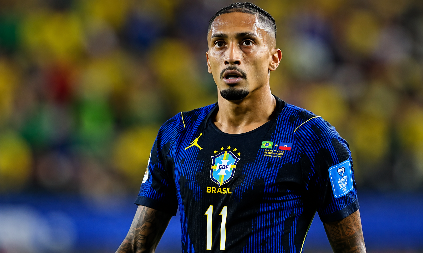 Raphinha está sem dores e não deve ser cortado da Seleção Brasileira