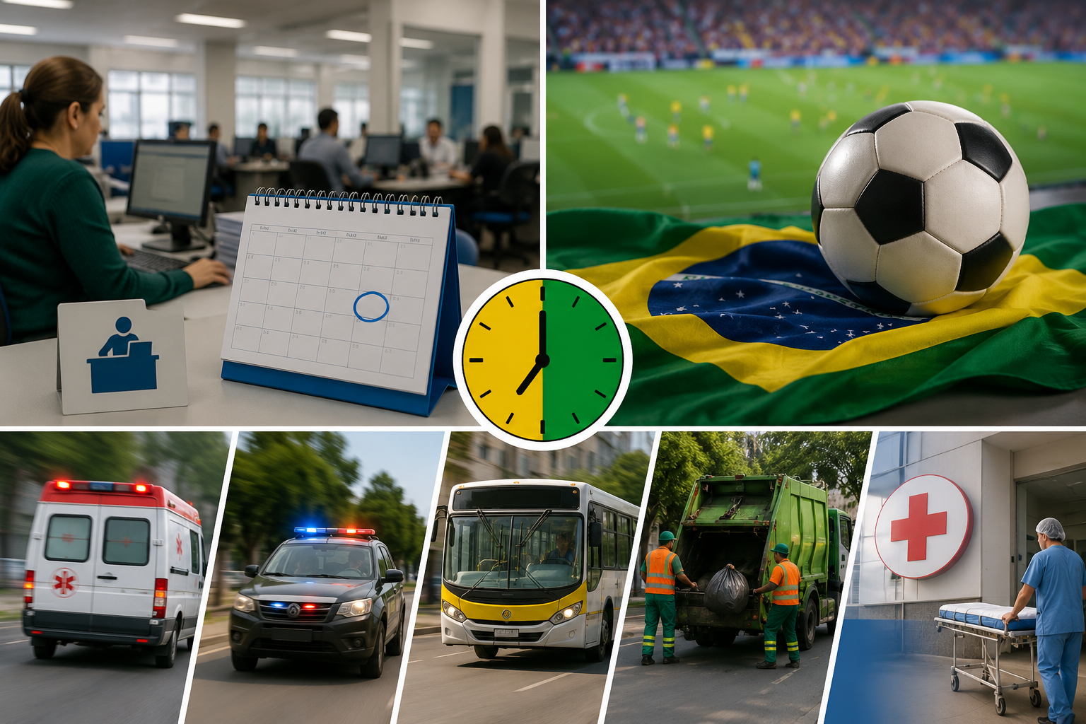 Birigui e Araçatuba terão expediente reduzido na segunda-feira por causa do jogo do Brasil