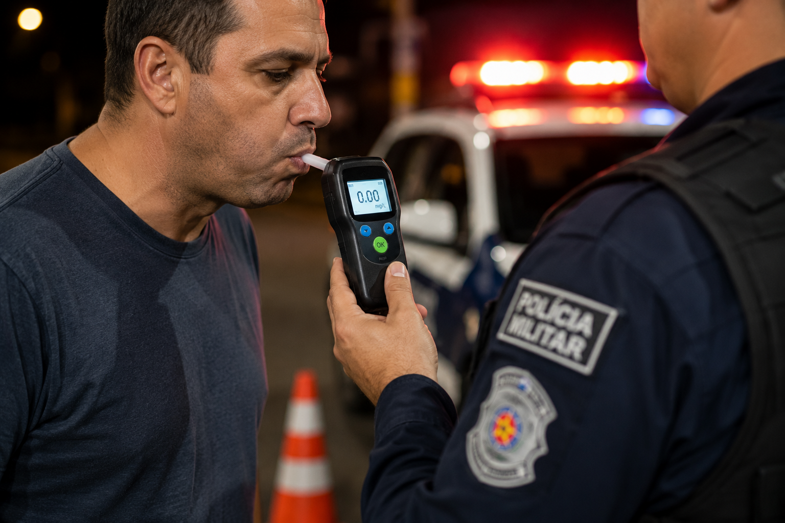 Motorista bêbado bate em carro parado, é preso e paga fiança