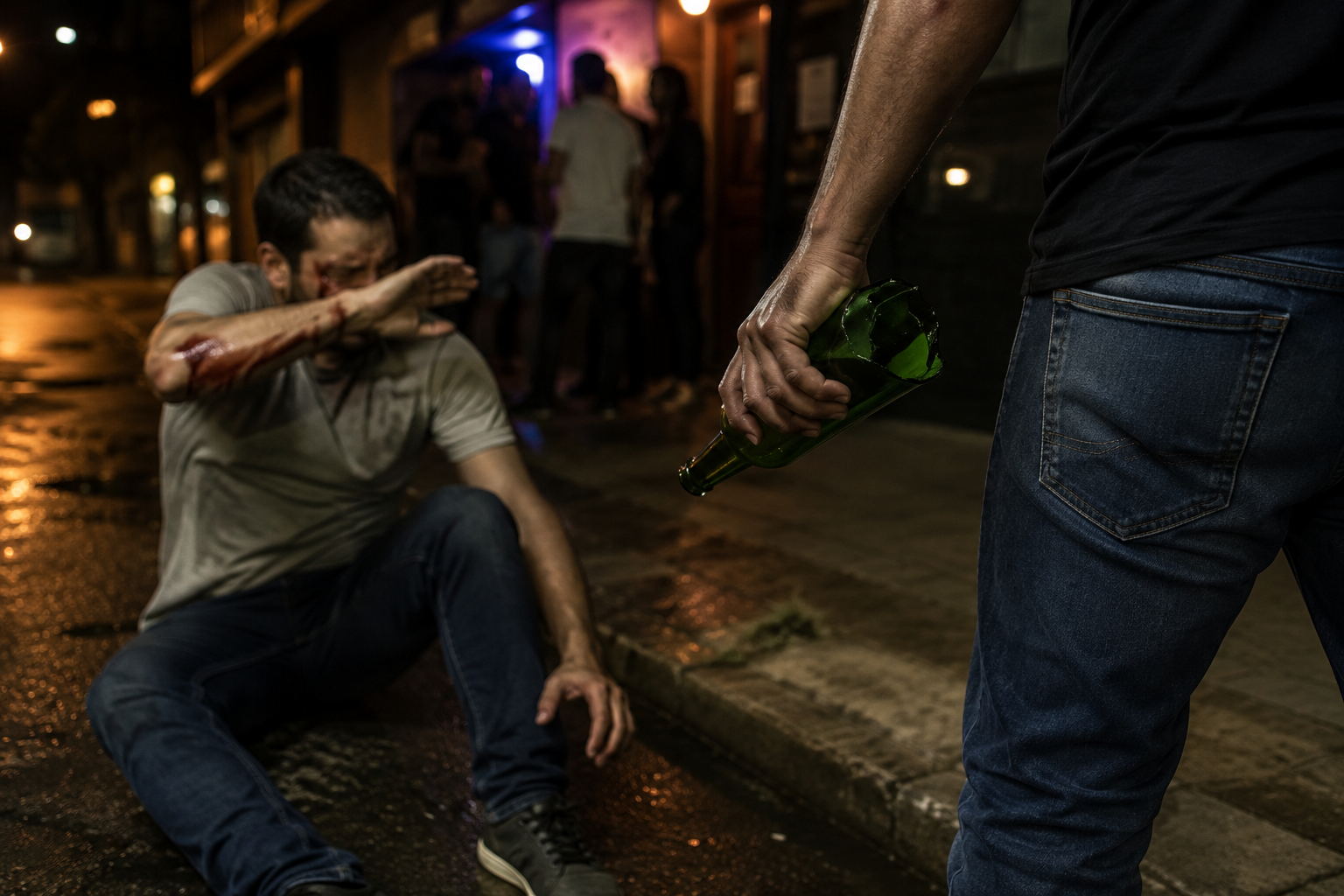 Bate-boca por ciúmes termina com homem golpeado com garrafa de vidro quebrada em Piacatu