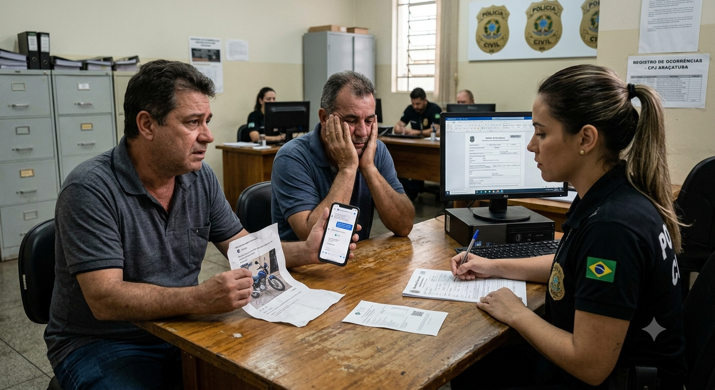 Golpe do falso intermediário faz duas vítimas de uma vez só em rolo de moto pelo Facebook em Araçatuba