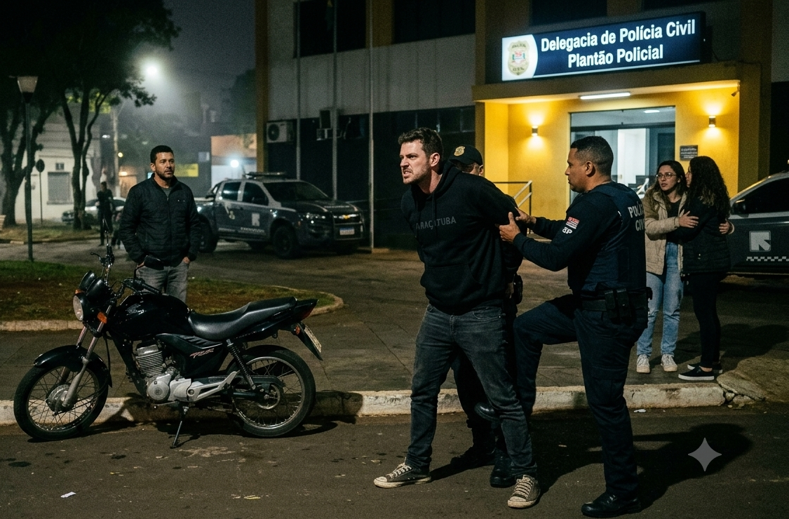 Homem é preso em flagrante após descumprir medida protetiva e ameaçar a ex bem em frente ao Plantão Policial