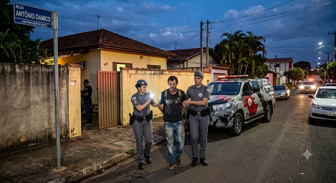 PM prende sujeito por violência doméstica, ameaça, furto e porte de drogas em Guararapes