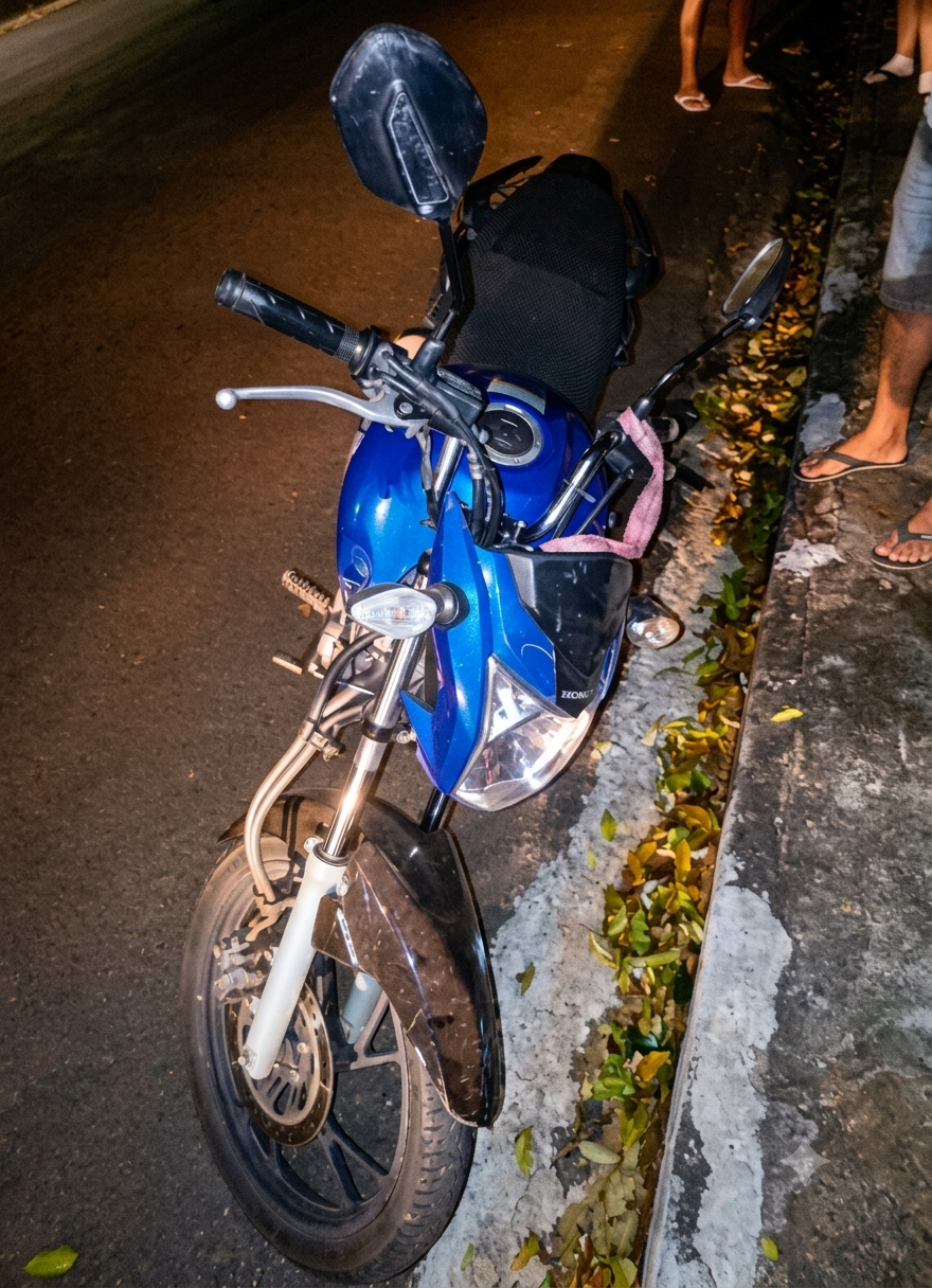 Homem de 61 anos fica em estado grave depois de bater moto em canteiro no Ivone Palma