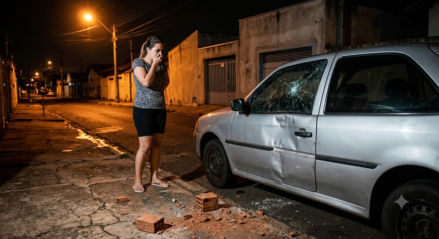 Mulher denuncia ameaças de morte e ataque ao carro em Araçatuba