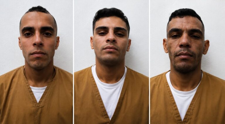 Três detentos que limpavam praça quebram tornozeleira e fogem