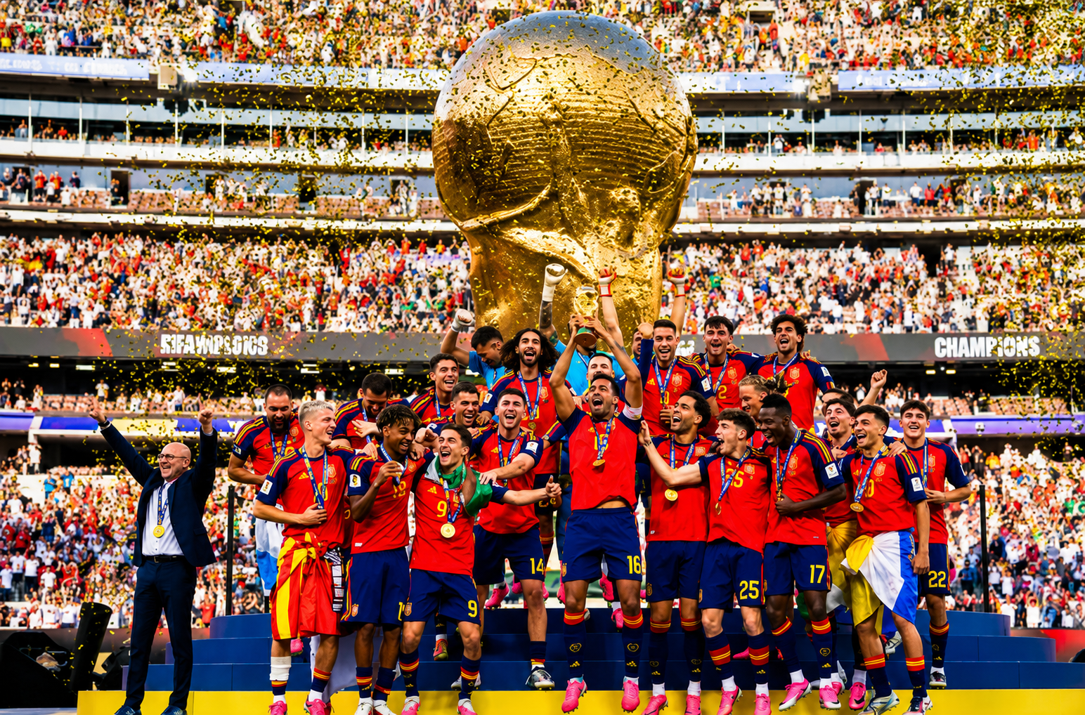 Espanha remove Trump e presidente da Fifa de foto oficial da vitória na Copa