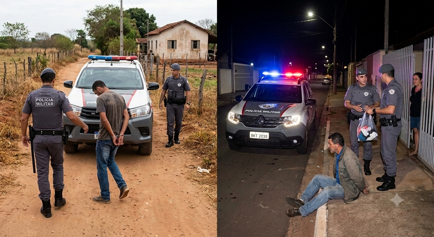 Movimentação em Araçatuba: PM tira procurado de circulação e prende homem que mudou de roupa para fugir