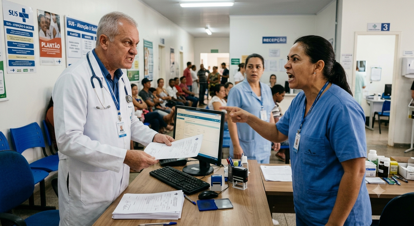 Bate-boca e tribunal: Médico e vereadora se enfrentam na Justiça após confusão em posto de saúde de Aracanguá