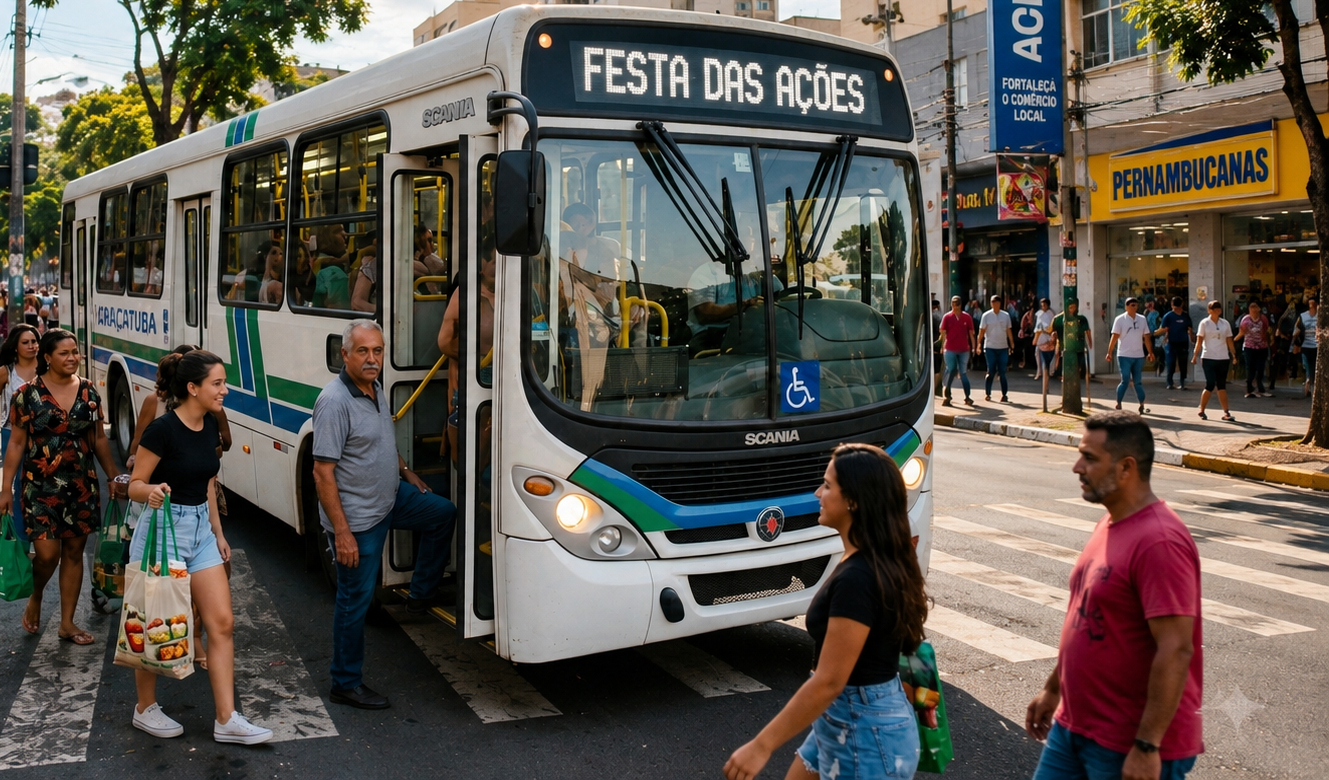 Transporte coletivo terá linha gratuita para a 2ª Festa das Ações em Araçatuba