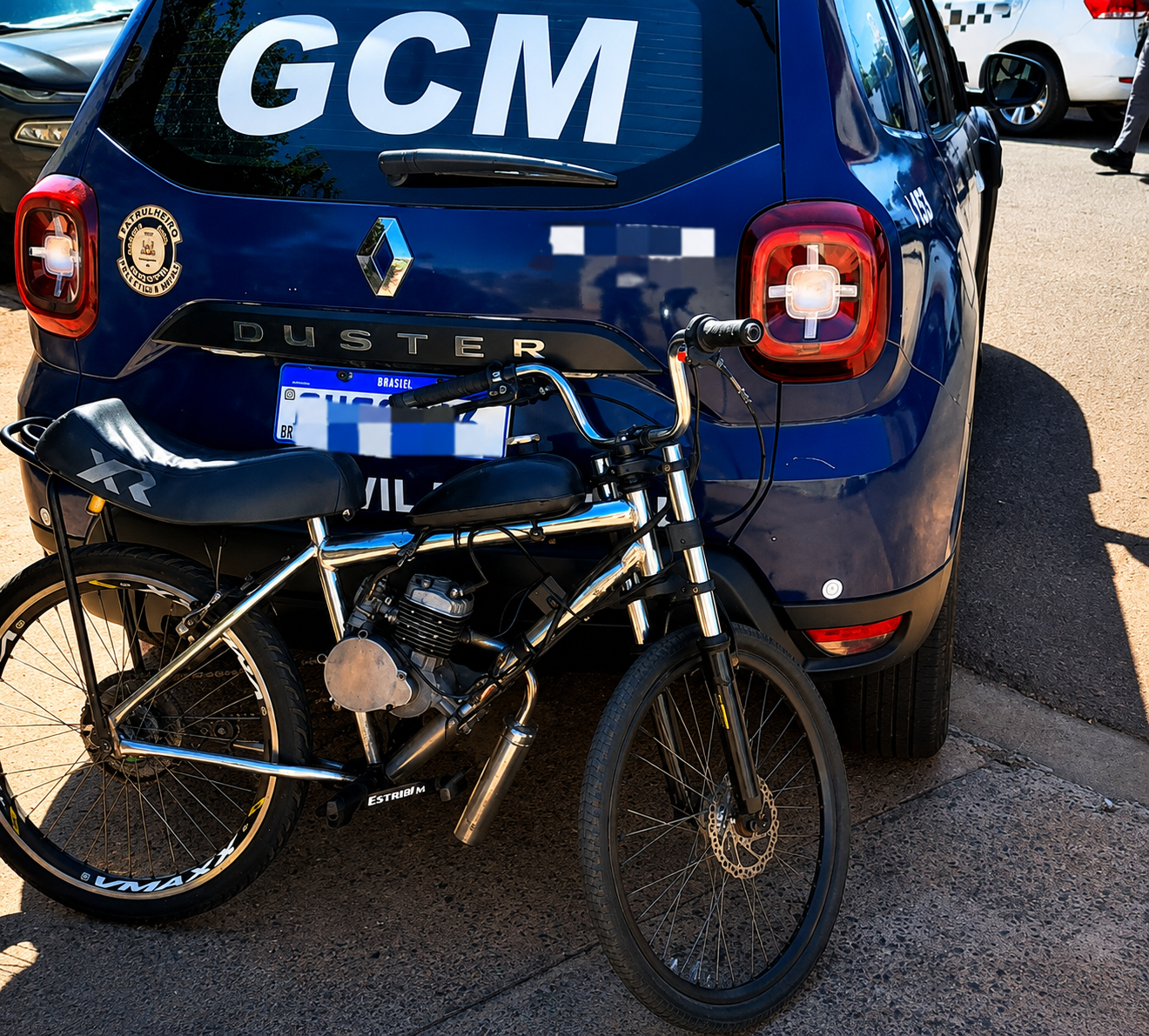 GCM apreende bicicleta motorizada irregular no Jardim Manuela