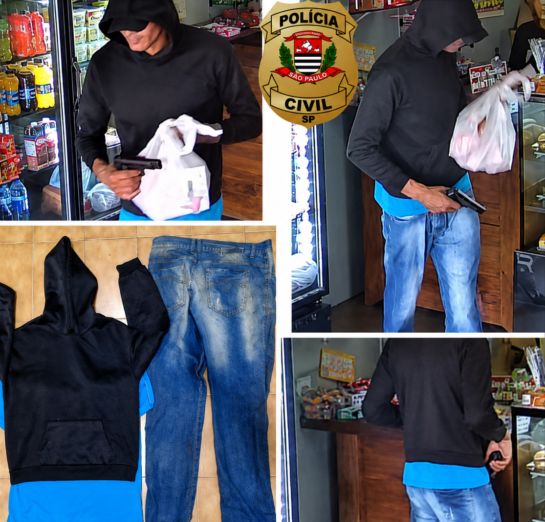 Polícia Civil identifica suspeito de assaltar padaria em Birigui e mãe desmente o próprio filho