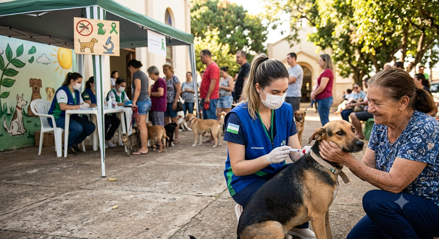 'Agosto Verde' chega em Birigui com exame de graça contra a leishmaniose pros cachorros