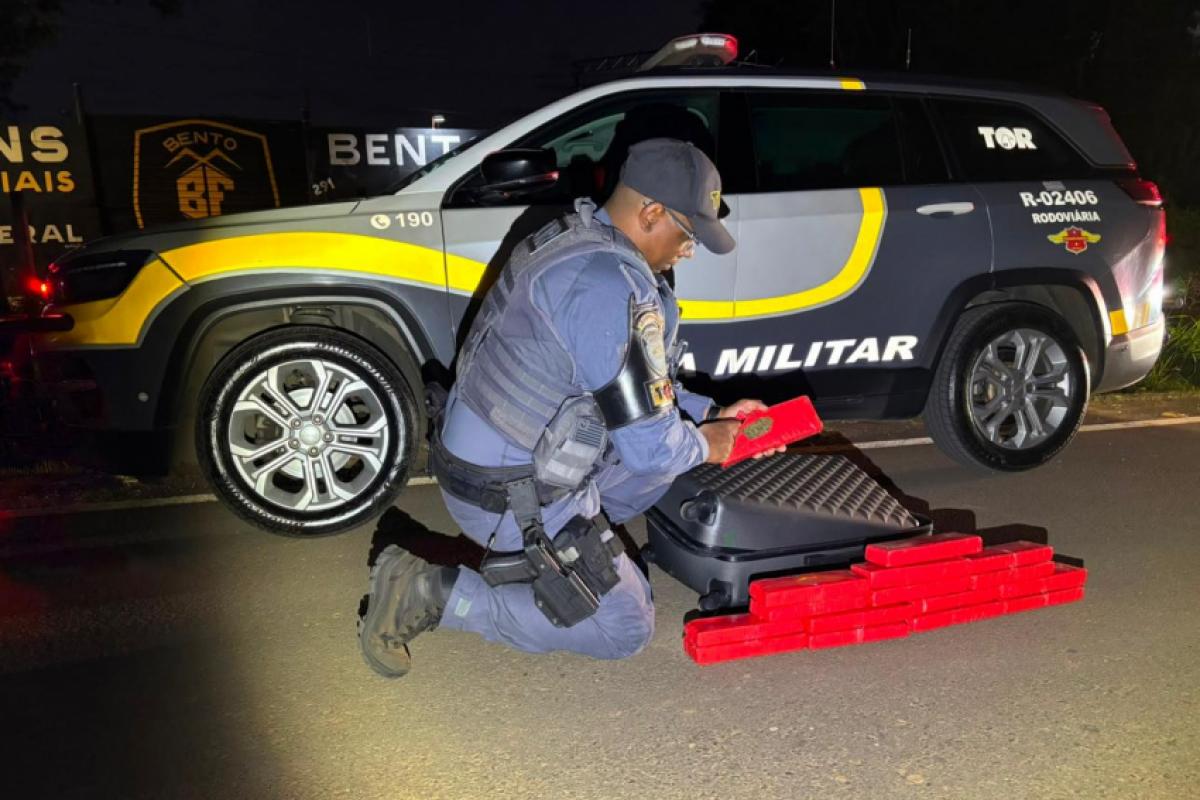 TOR apreende mais de 11 kg de maconha dentro de ônibus na Rondon