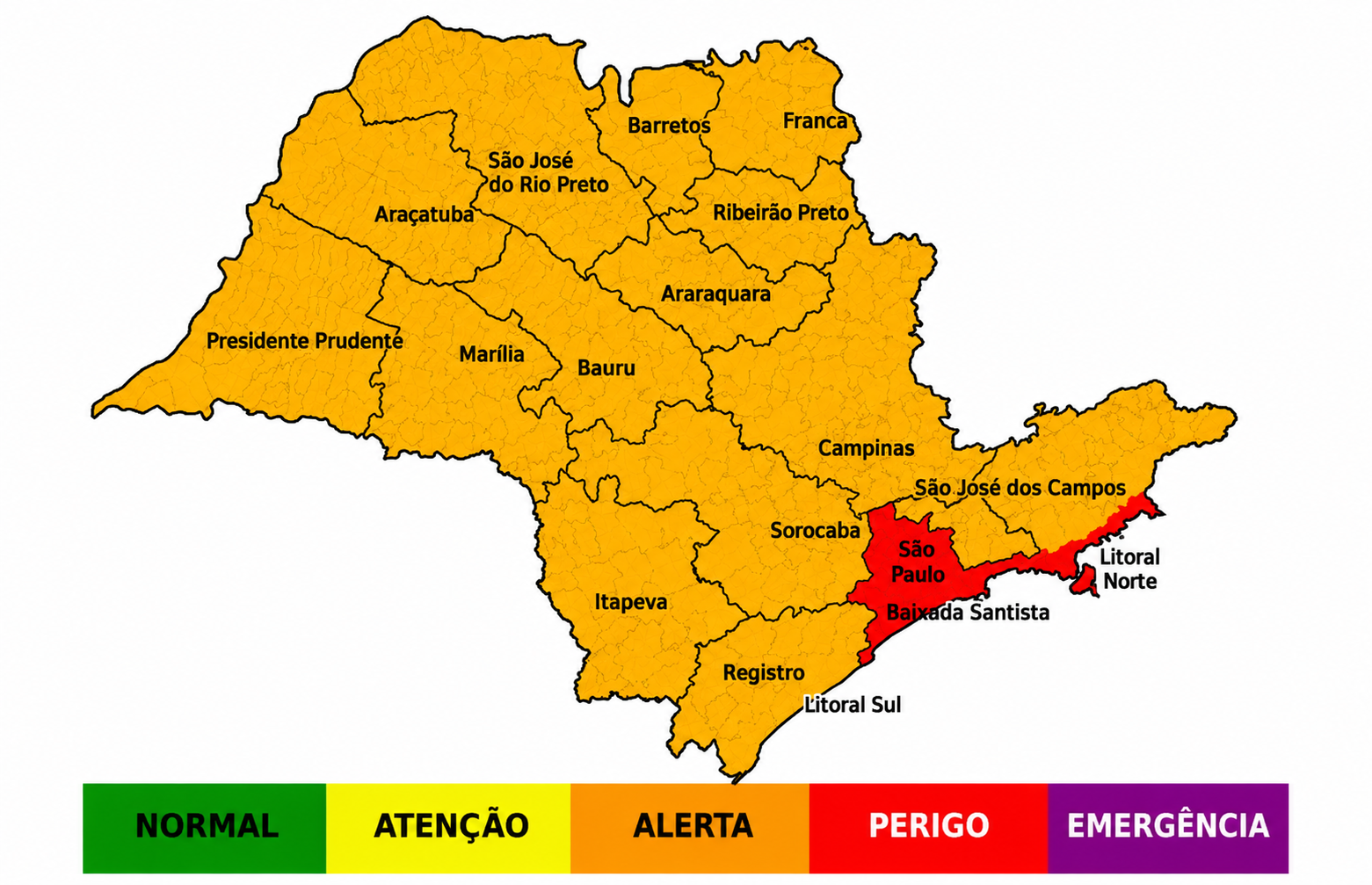 Olho vivo! Defesa Civil alerta para ventania e ar seco na região