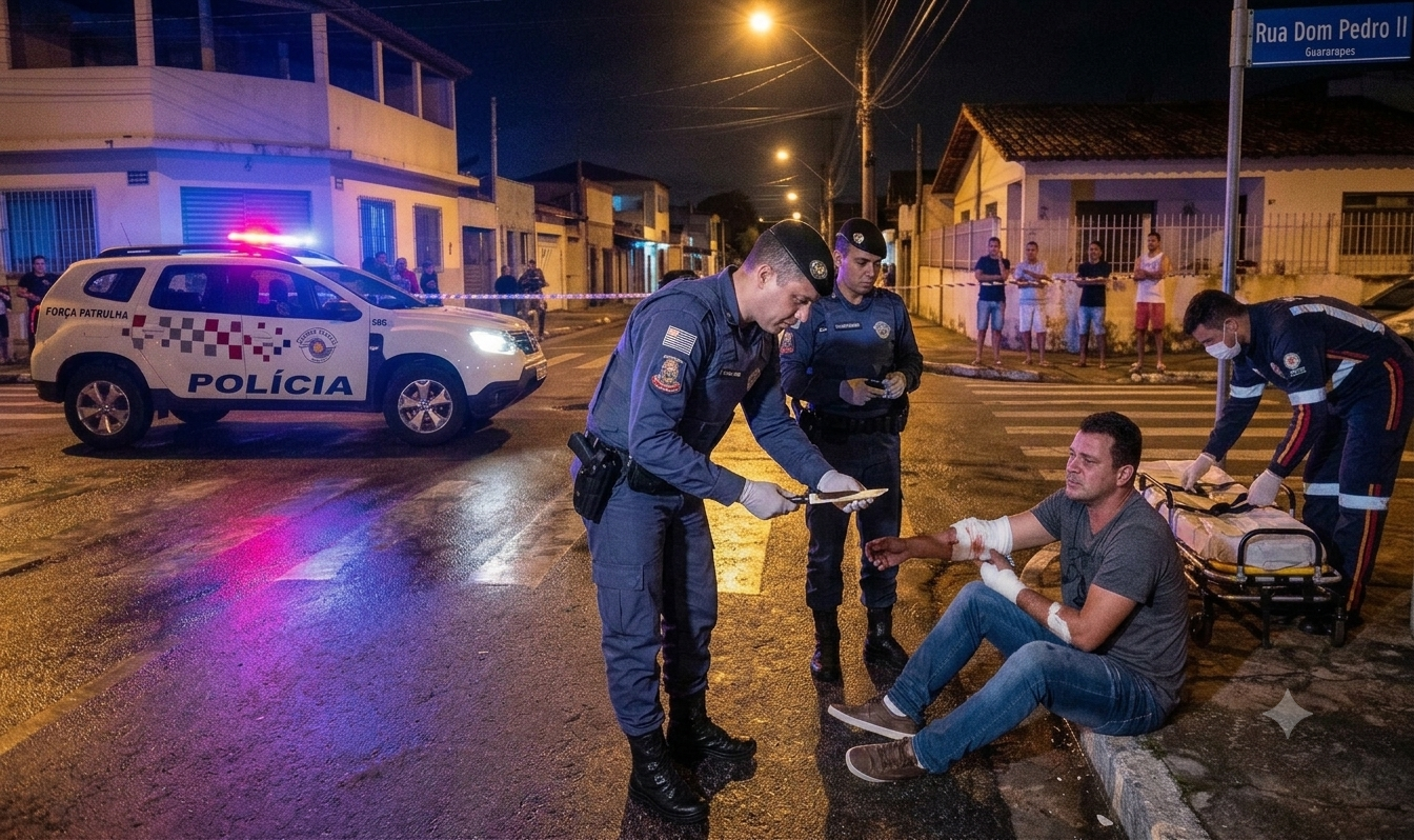 Confusão por ciúmes termina com homem esfaqueado em Guararapes