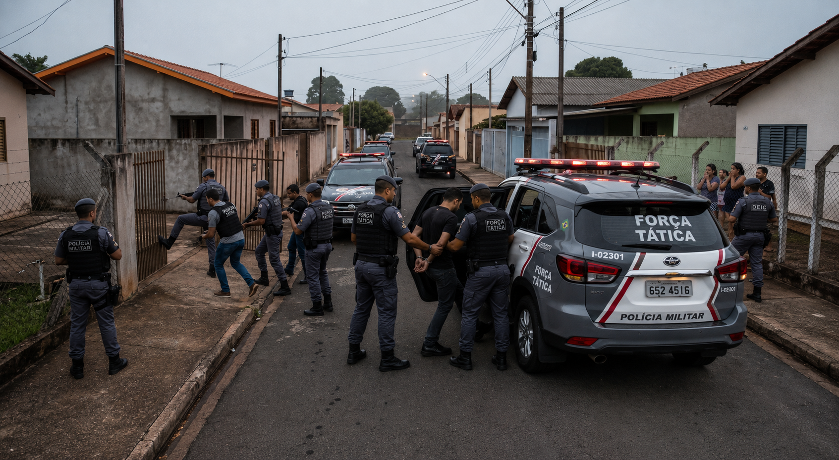 Operação Regresso passa o pente fino no PCC e no tráfico em seis cidades da região