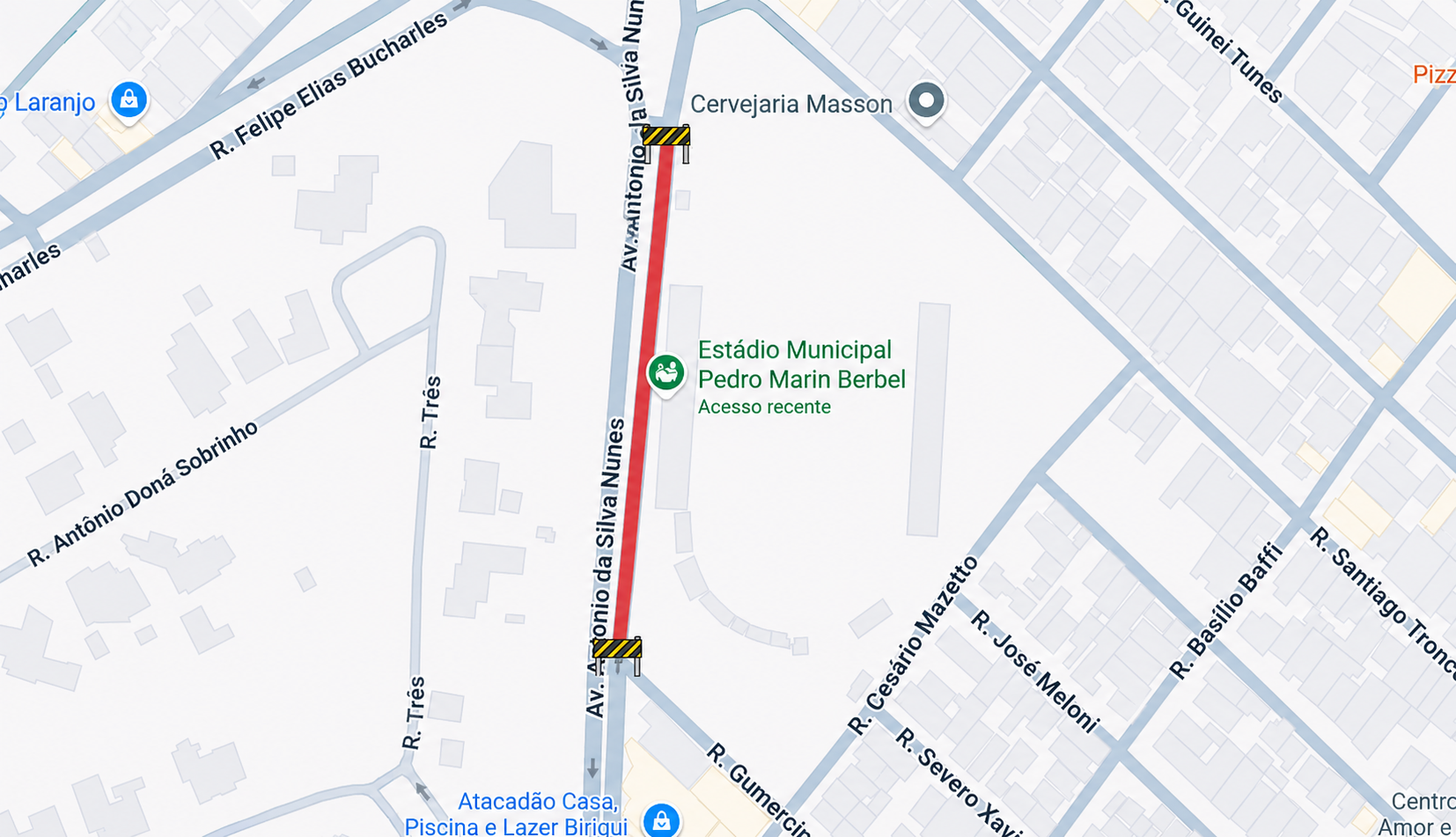 Fica esperto, motorista! Avenida do Pedrão vai ficar fechada neste sábado (1º) para jogo do BEC