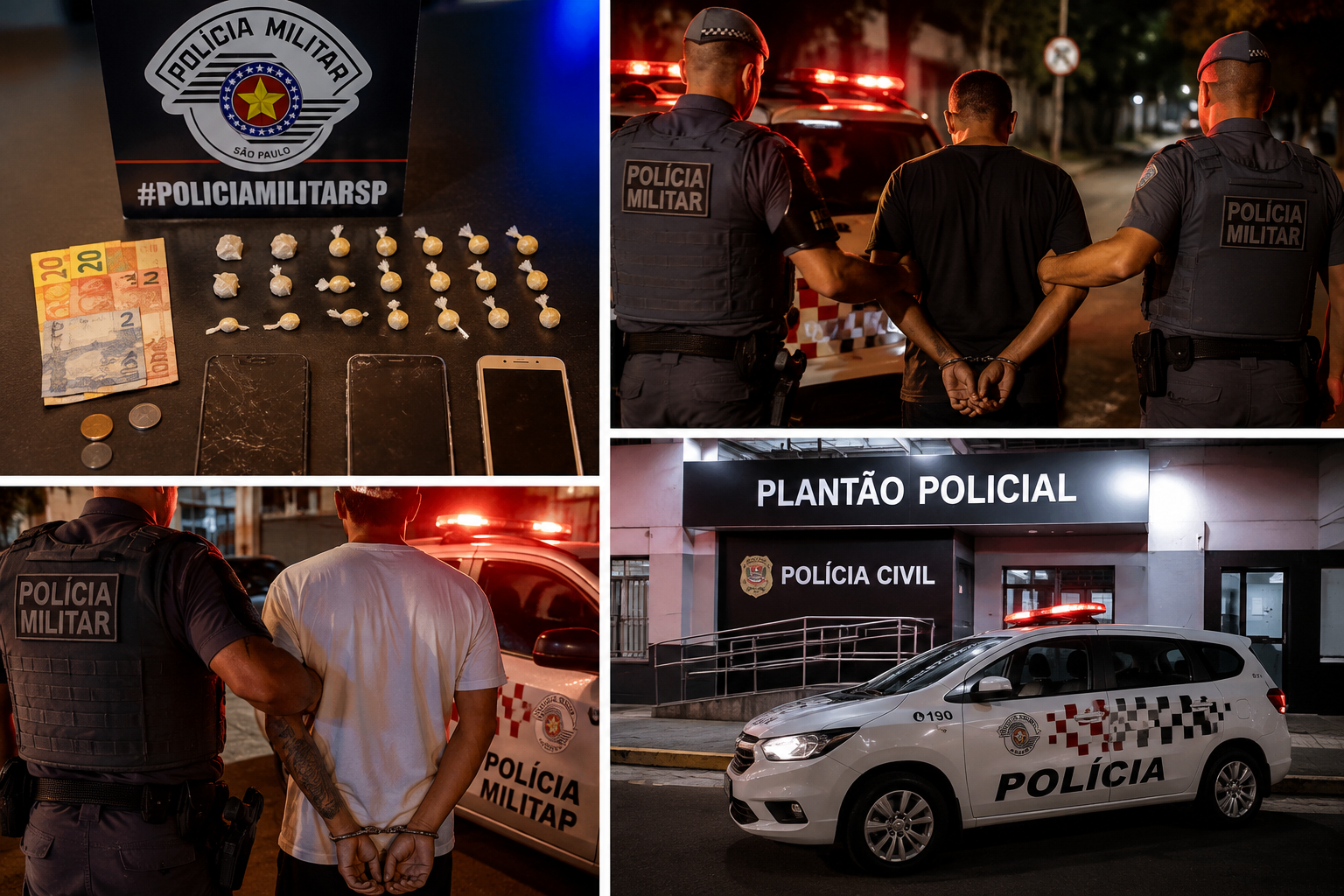 Sexta-feira movimentada em Penápolis: PM estoura biqueira de crack no Jardim São Paulo e pega ladrão de celular na Rodoviária