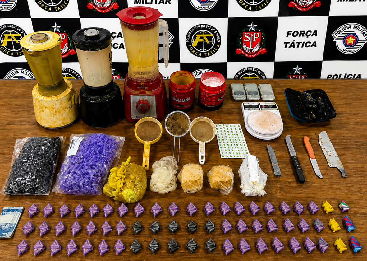 Polícia Militar prende dois homens por tráfico de drogas em bairros diferentes de Araçatuba