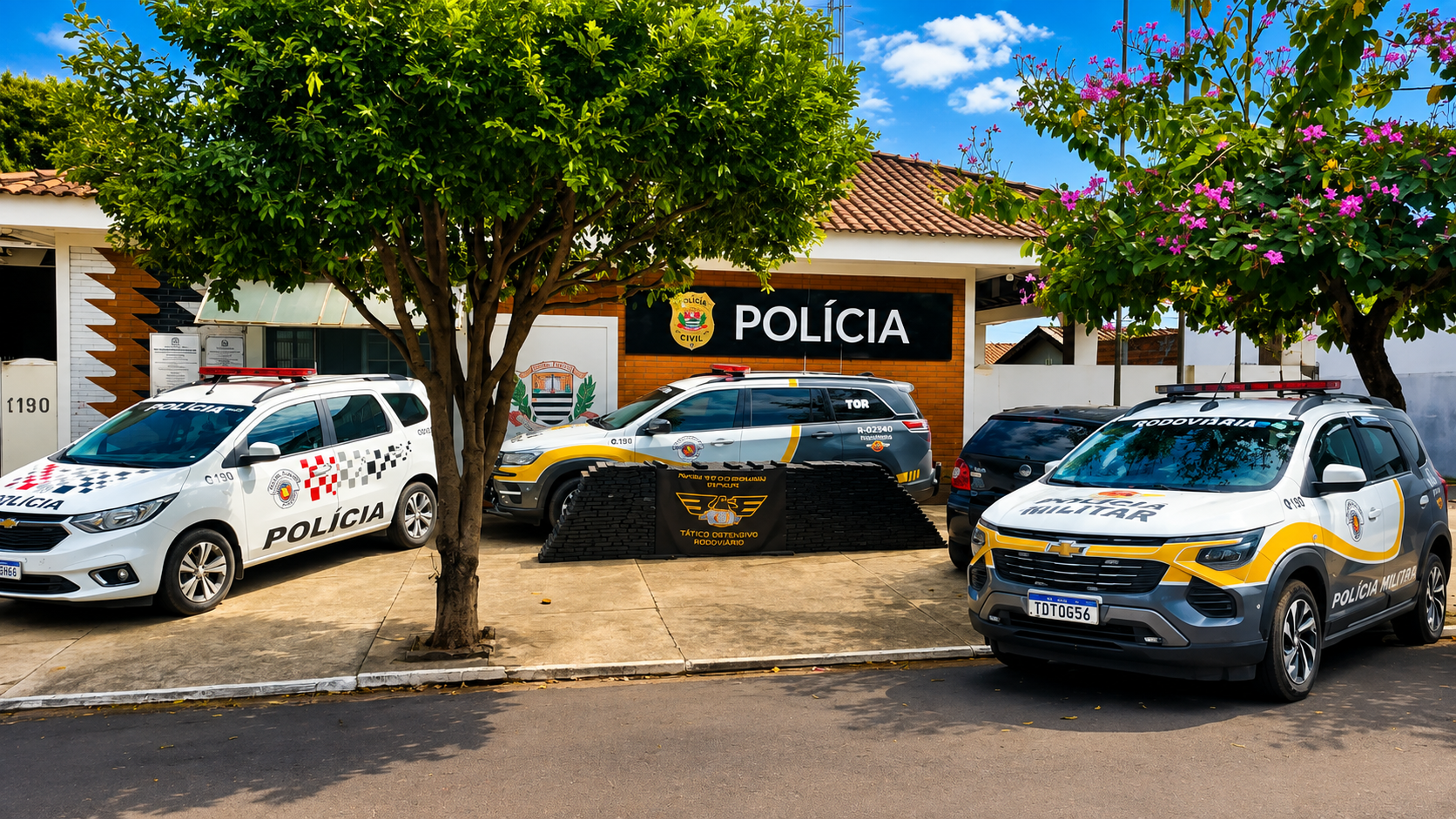 TOR e PM preendem dupla com 600 kg de maconha após carro bater em barranco