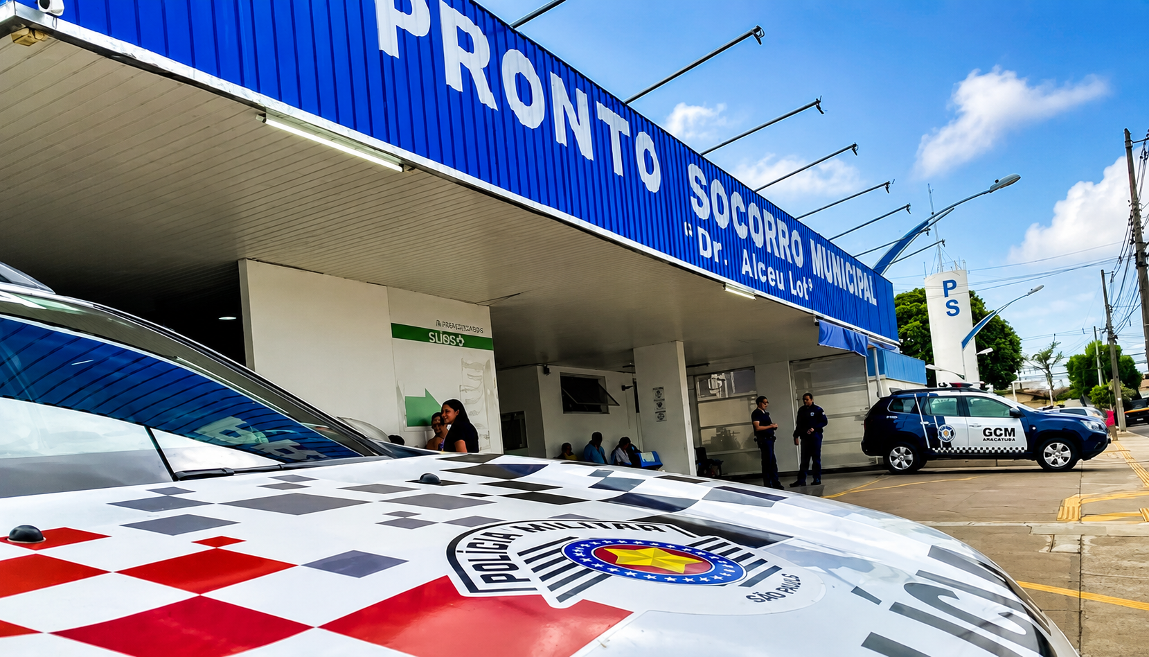 PM e GCM fazem transporte de emergência e salvam menina engasgada em Birigui