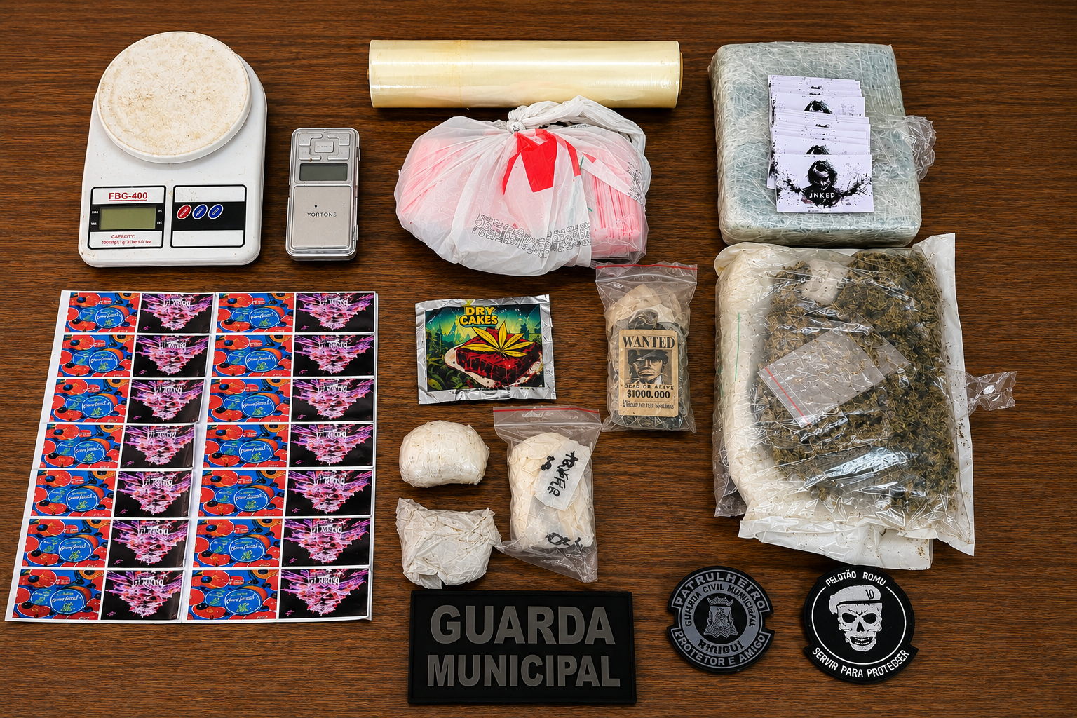 Jovem cai no pente-fino da GCM e quase 2 kg de maconha são apreendidos em Birigui