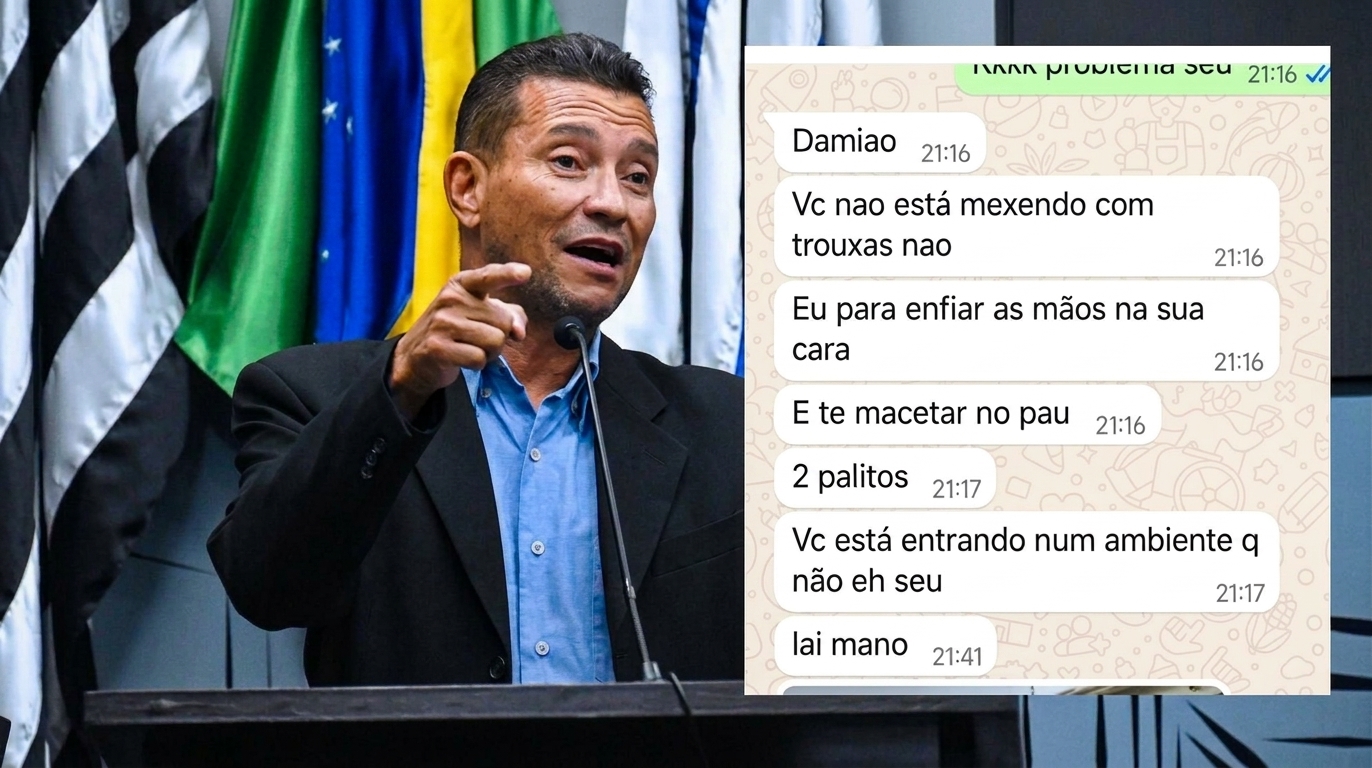 Ameaçado de morte após post em grupo, vereador Damião Brito registra boletim de ocorrência em Araçatuba