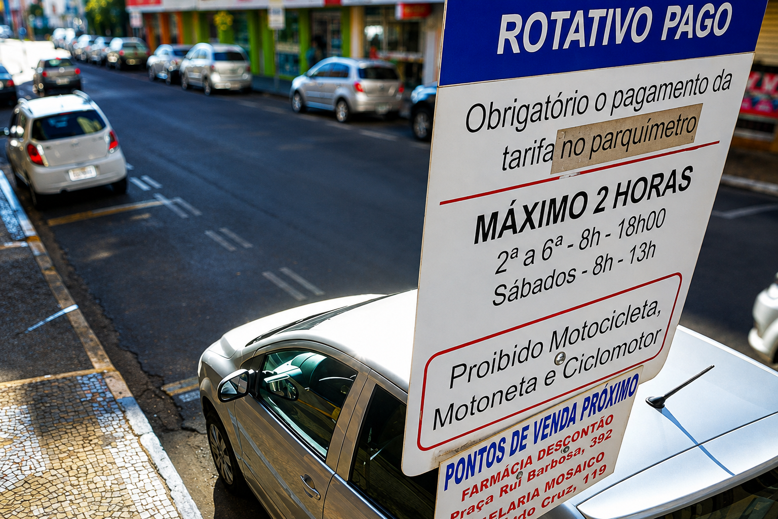Zona Azul vai de cara nova: aplicativo, Pix e carro com câmera para fiscalizar as vagas
