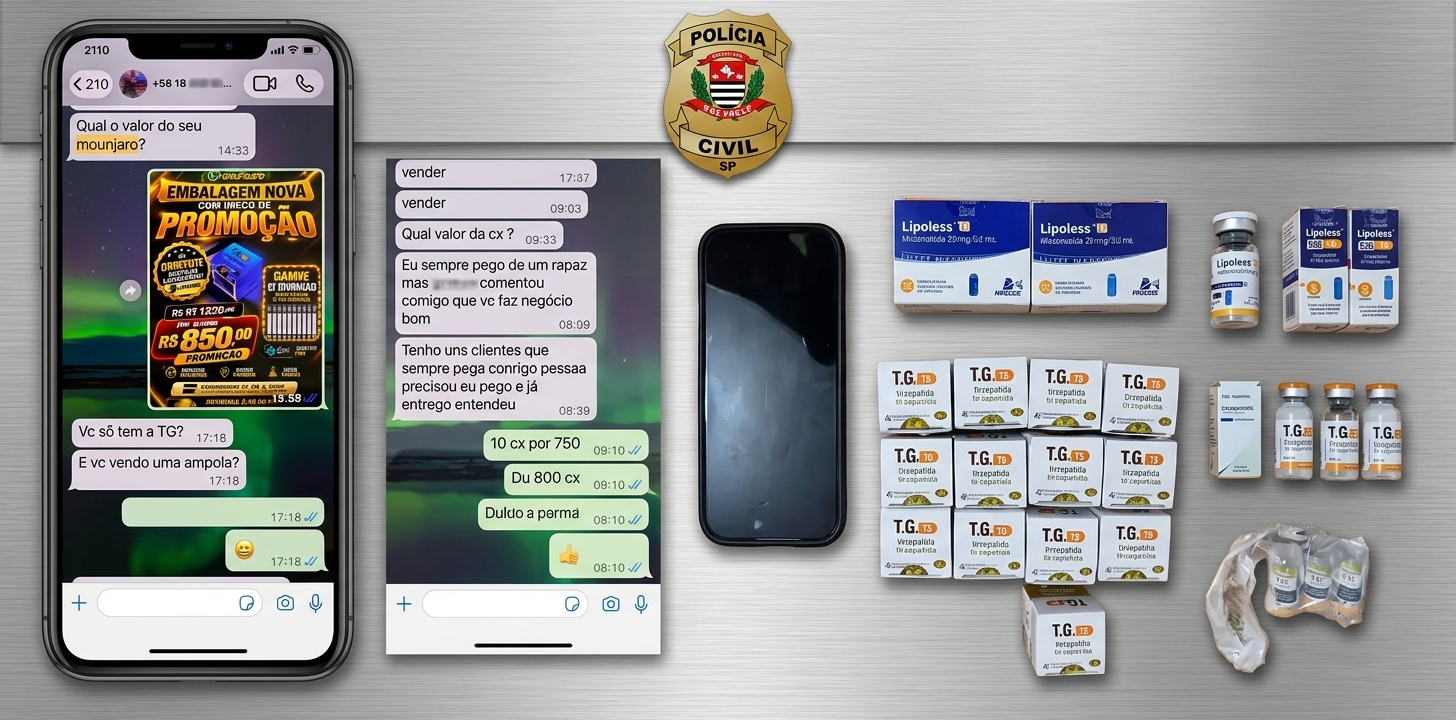 Empresário é preso por vender "remédio para emagrecer" clandestino e guardar tudo na geladeira