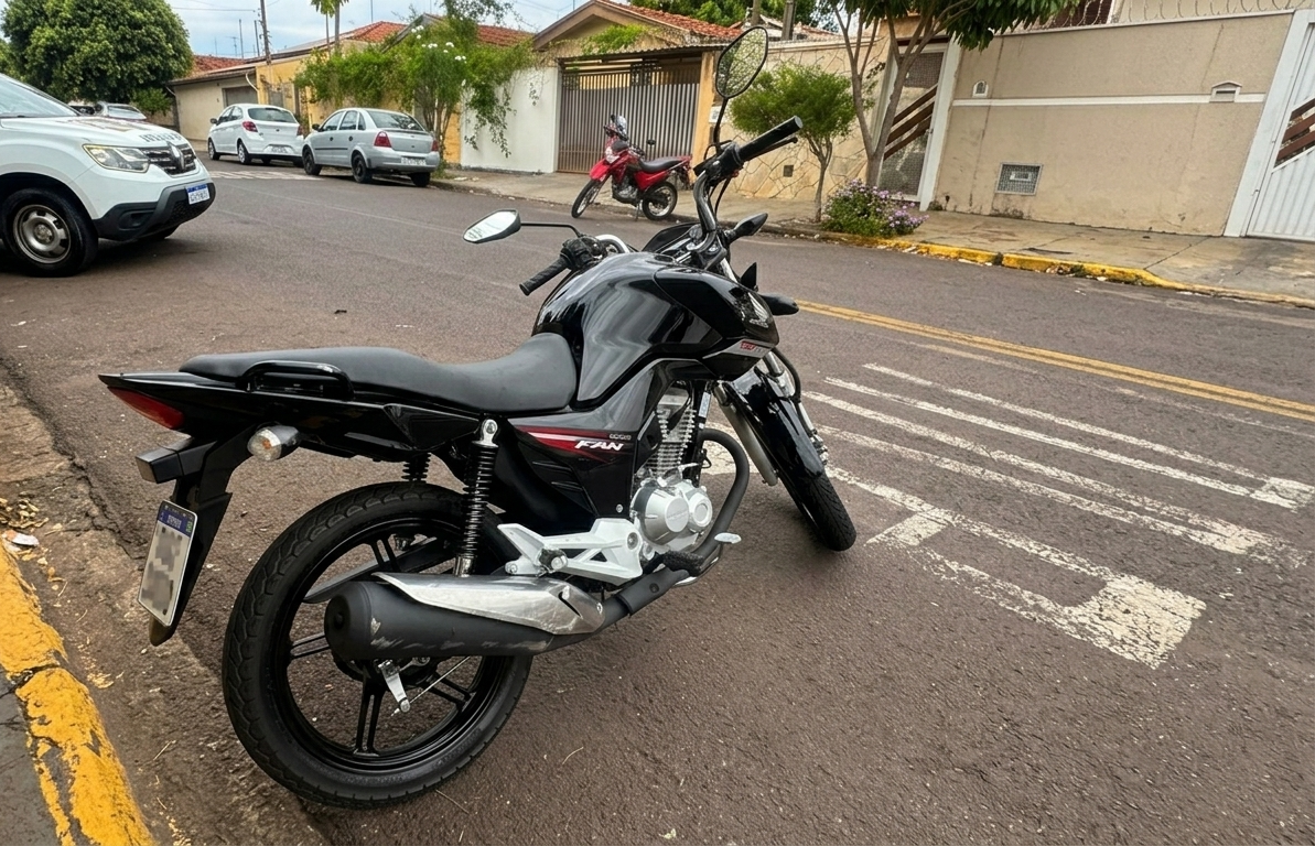 Motociclista tenta ultrapassagem e bate em carro no cruzamento