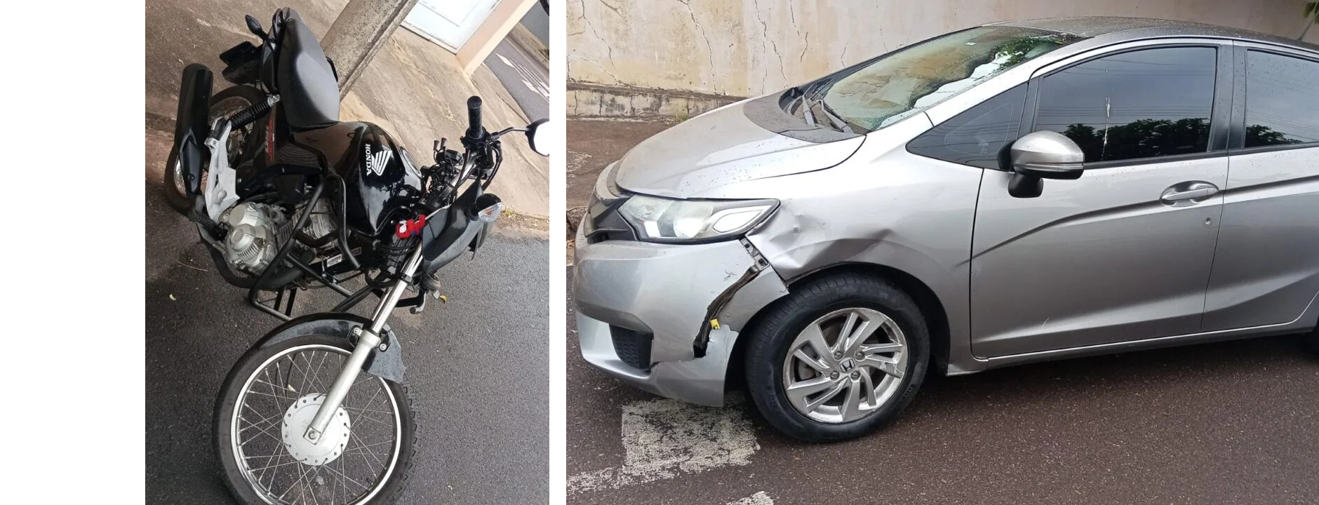 Avançou o "Pare" e deu ruim: motociclista vai parar no PS após batida no Morumbi