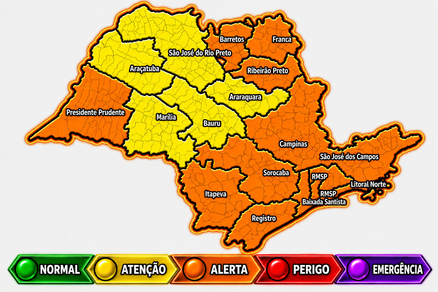 Frente fria traz chuva e derruba as temperaturas na região de Araçatuba