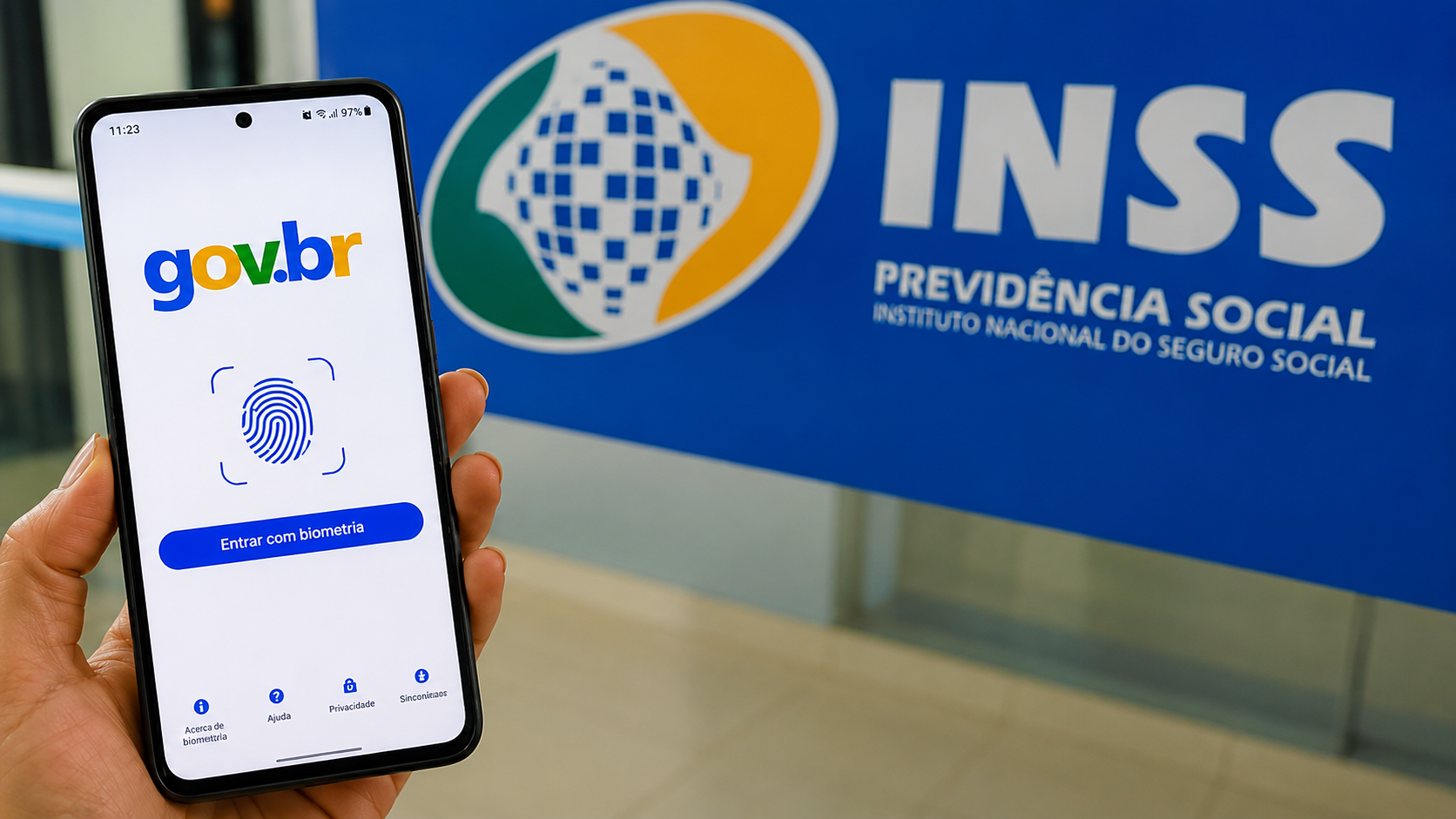 INSS amplia uso da biometria para benefícios; saiba quem precisa regularizar o cadastro
