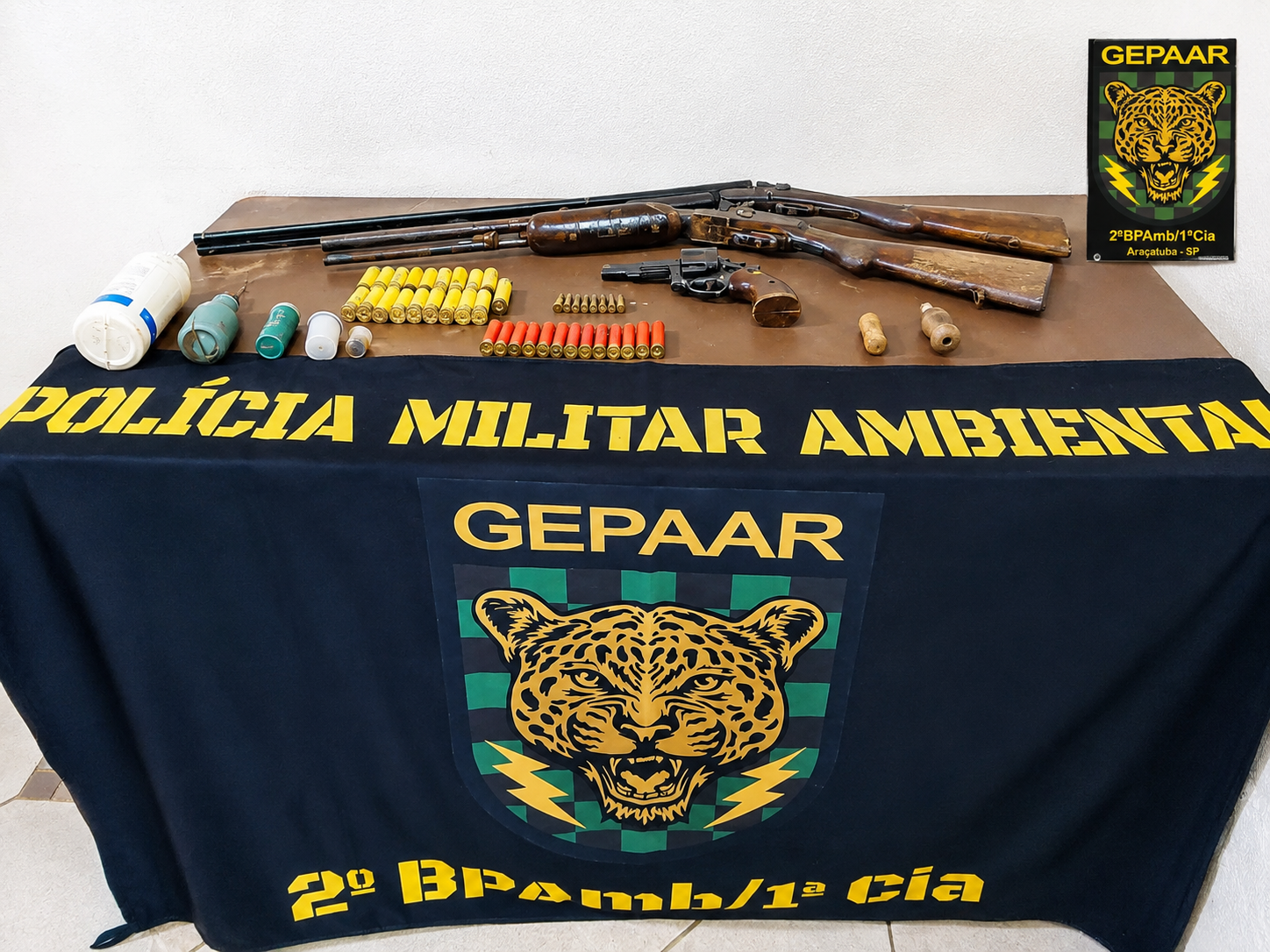 Polícia Ambiental pega homem com arsenal e munições em Birigui