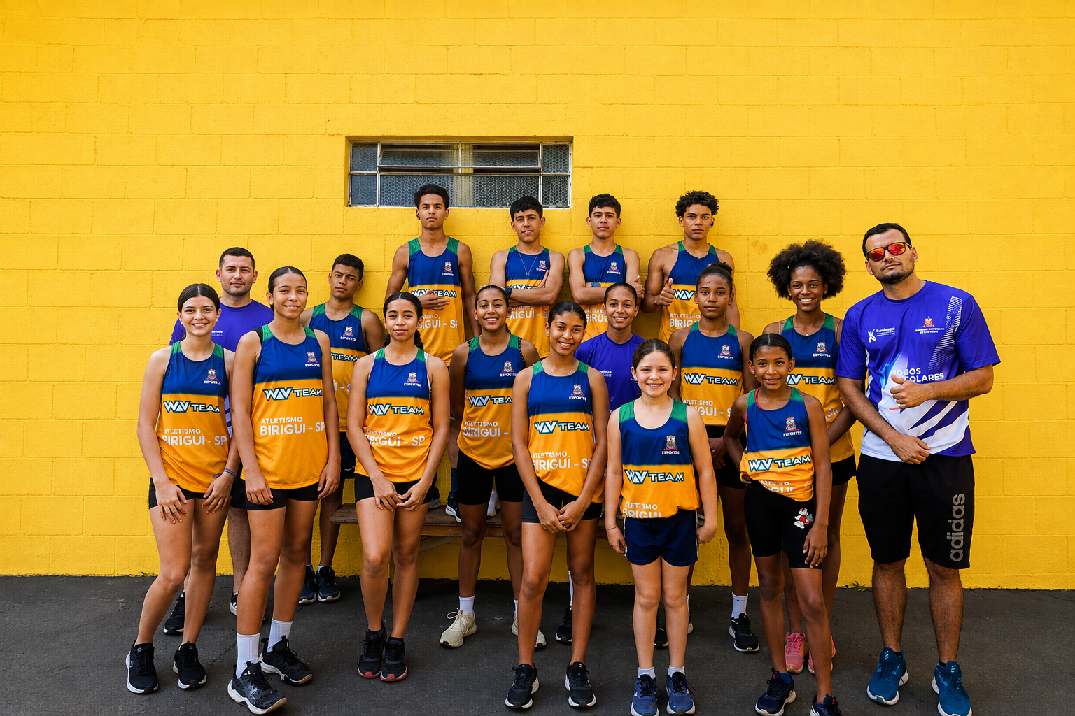 Equipe de atletismo da Secretaria de Esportes
