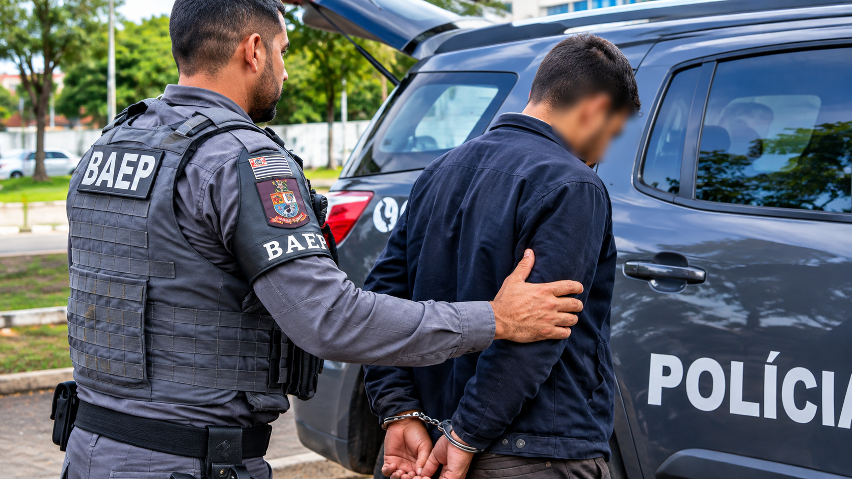 Procurado pela Justiça por furto é capturado pelo BAEP durante patrulhamento