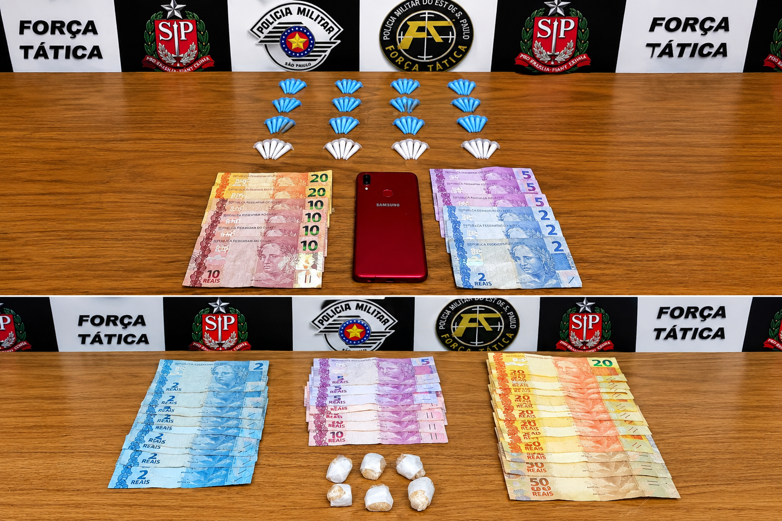 Força Tática em ação: PM prende traficante com crack e apreende menor com cocaína no mesmo dia