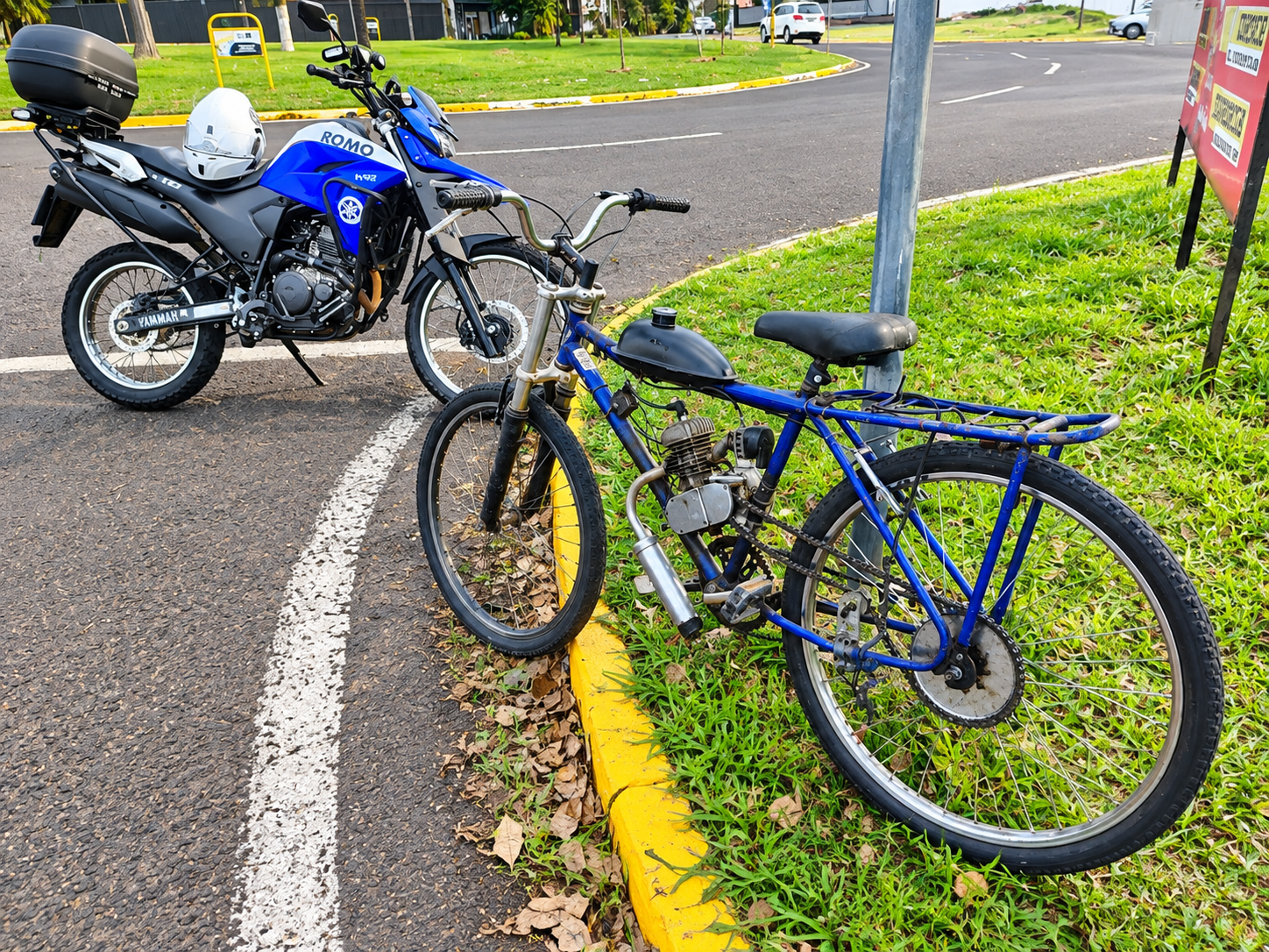 GCM e PM apreendem bicicleta motorizada irregular no Novo Jardim Stabile em Birigui
