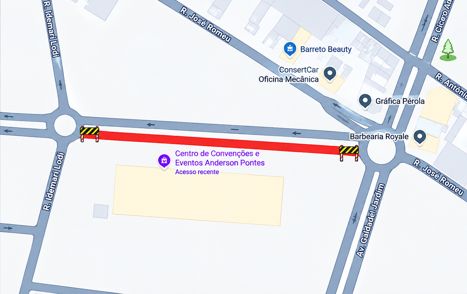 Atenção motoristas! Avenida em frente ao Centro de Convenções será interditada neste domingo