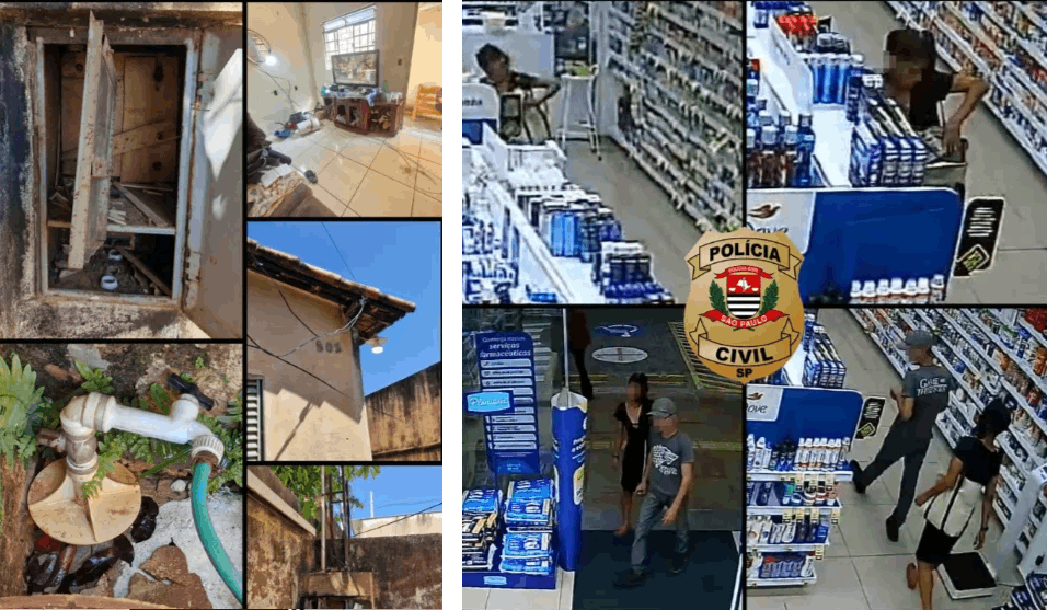 Polícia Civil vai atrás de ladrões de farmácia e prende casal por furto de água e energia em Birigui