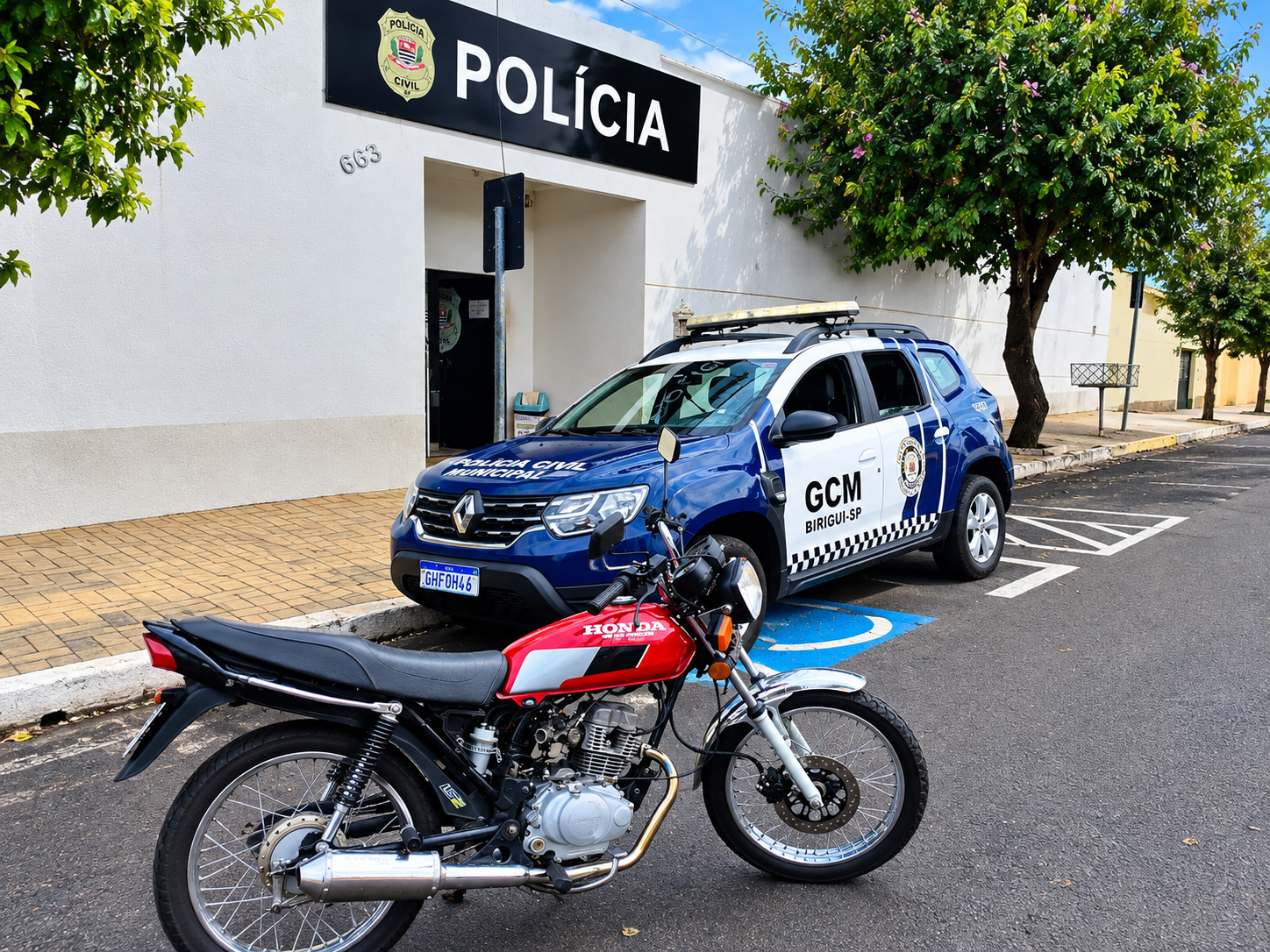 Sem CNH e no migué! Jovem de 18 anos foge da GCM e acaba preso com moto adulterada