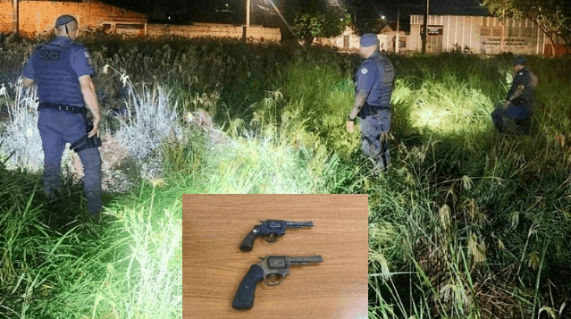 PM acha em terreno as duas armas usadas no tiroteio que matou dois homens em Araçatuba