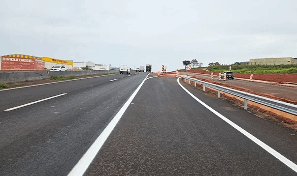 Nova alça de acesso à avenida Euclides Miragaia é liberada na Rondon em Birigui