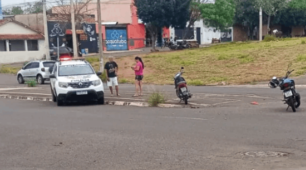 Colisão envolvendo duas motocicletas deixa feridos no bairro São José em Birigui